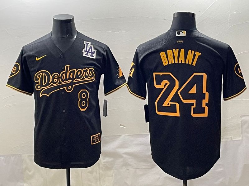 Men 2025 Los Angeles Dodgers #24 Bryant black Nike MLB Jersey style 063